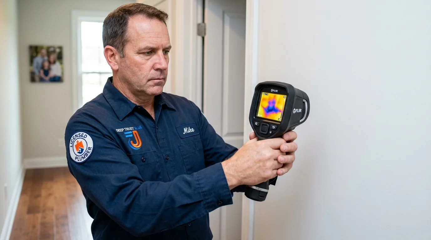 Thermal imaging leak detection by Johns Plumbing LLC in Kokomo